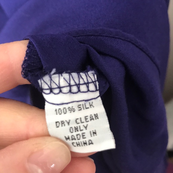 Line and Lotte royal blue silk dress - Picture 6 of 8